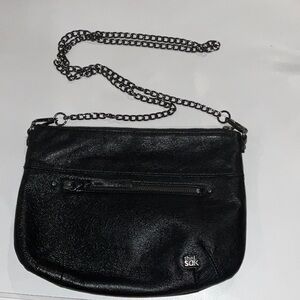 EUC The SAK Onyx Oleta Leather Crossbody Bag